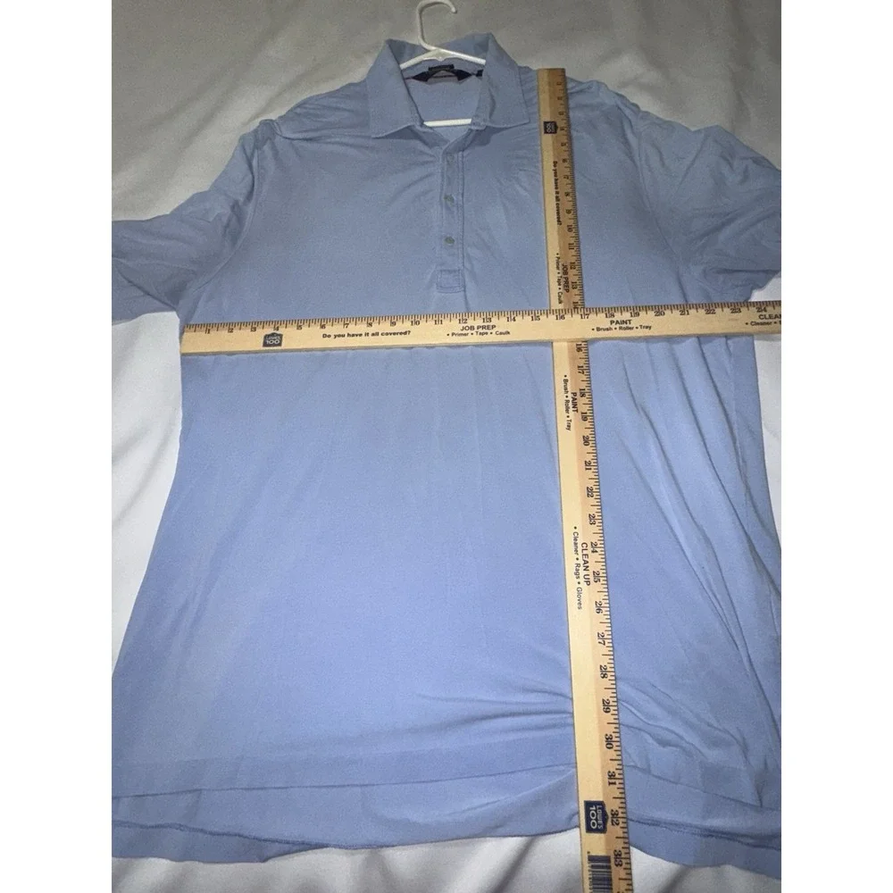 Polo Golf‎ Ralph Lauren Shirt Lisle Mens XL Stretch Blue  Short Sleeve